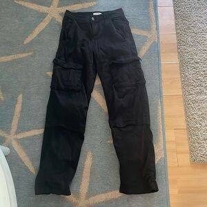 Garage black cargo pants